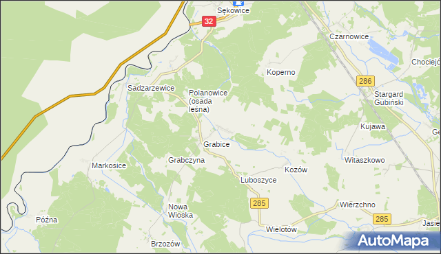 mapa Jazów, Jazów na mapie Targeo