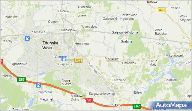 mapa Krobanów, Krobanów na mapie Targeo
