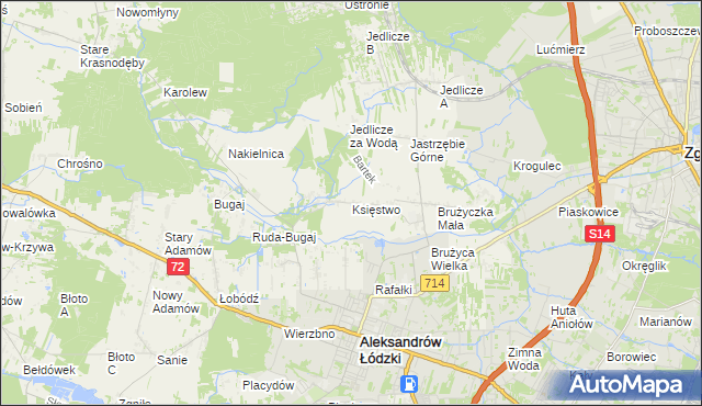 mapa Księstwo, Księstwo na mapie Targeo