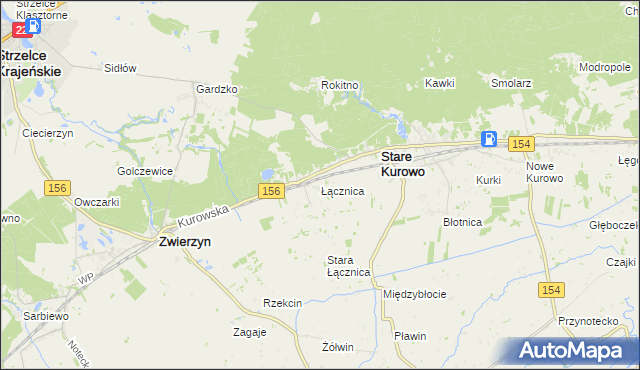 mapa Łącznica, Łącznica na mapie Targeo