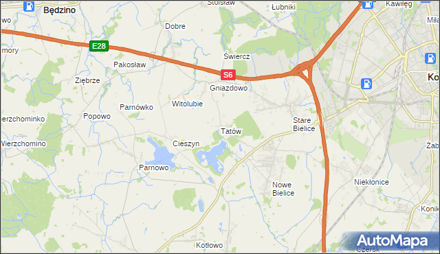mapa Tatów, Tatów na mapie Targeo