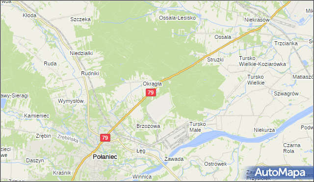mapa Luszyca, Luszyca na mapie Targeo