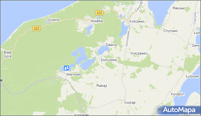 mapa Domysłów, Domysłów na mapie Targeo