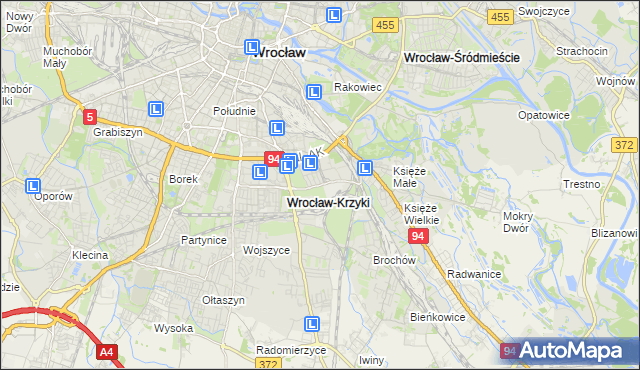 mapa Tarnogaj, Tarnogaj na mapie Targeo