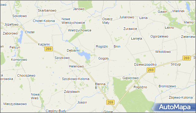 mapa Gogoły, Gogoły na mapie Targeo