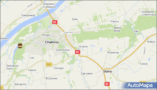 mapa Grubno, Grubno na mapie Targeo