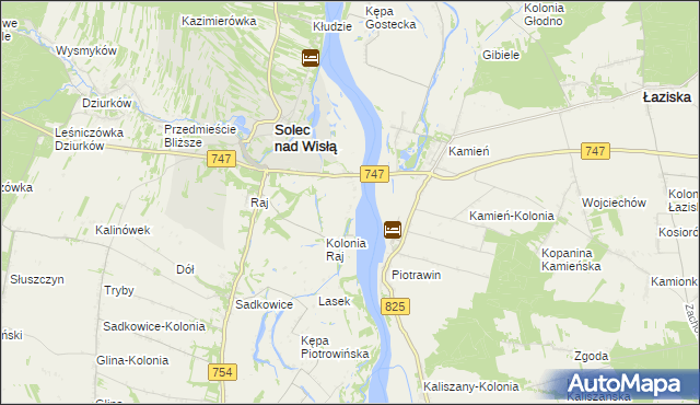 mapa Kolonia Nadwiślańska, Kolonia Nadwiślańska na mapie Targeo