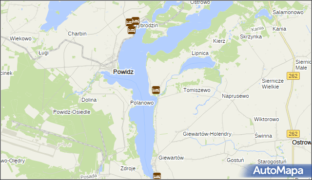 mapa Kosewo gmina Ostrowite, Kosewo gmina Ostrowite na mapie Targeo