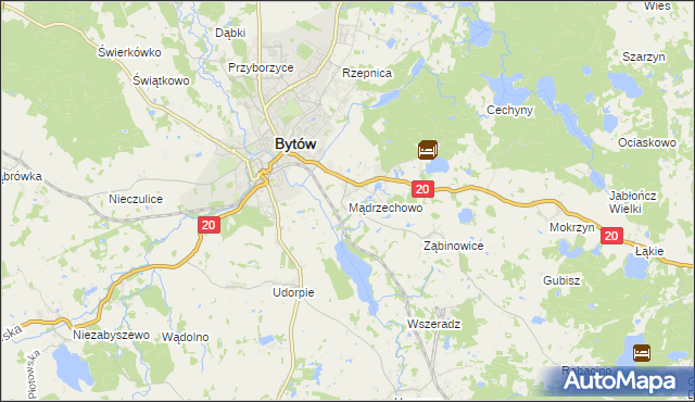 mapa Mądrzechowo, Mądrzechowo na mapie Targeo