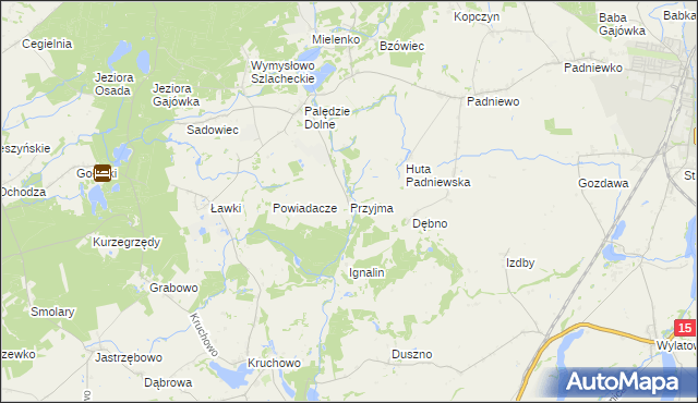 mapa Przyjma gmina Mogilno, Przyjma gmina Mogilno na mapie Targeo