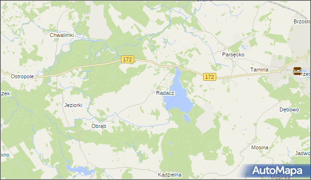 mapa Radacz, Radacz na mapie Targeo