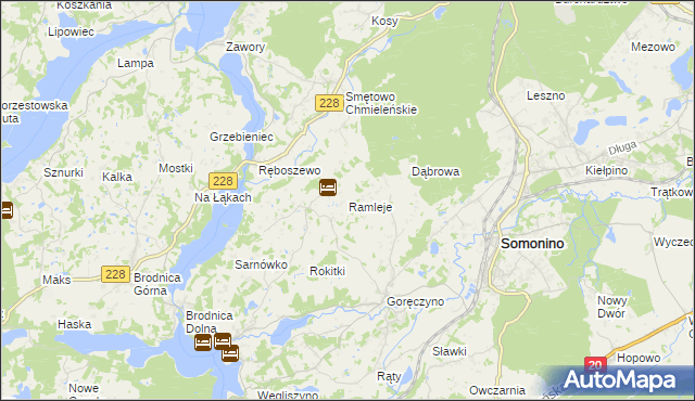 mapa Ramleje, Ramleje na mapie Targeo