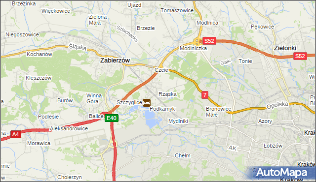 mapa Rząska, Rząska na mapie Targeo