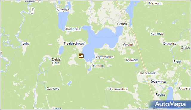 mapa Wymysłowo gmina Osiek, Wymysłowo gmina Osiek na mapie Targeo