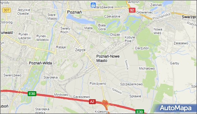 mapa Franowo, Franowo na mapie Targeo