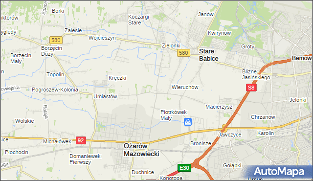 mapa Strzykuły, Strzykuły na mapie Targeo