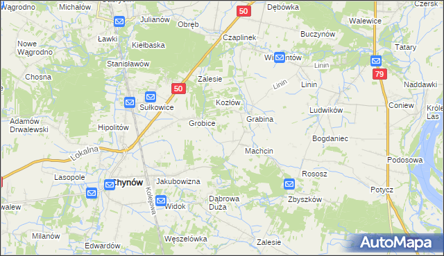 mapa Adamów Rososki, Adamów Rososki na mapie Targeo