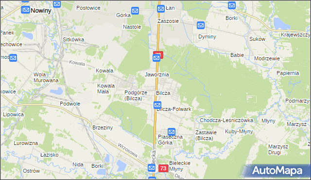 mapa Bilcza gmina Morawica, Bilcza gmina Morawica na mapie Targeo