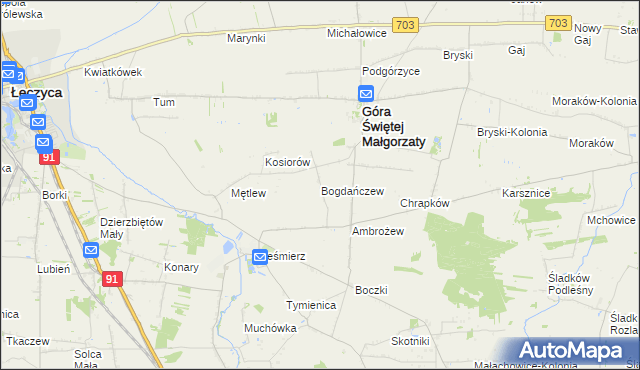 mapa Bogdańczew, Bogdańczew na mapie Targeo