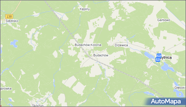 mapa Budachów, Budachów na mapie Targeo