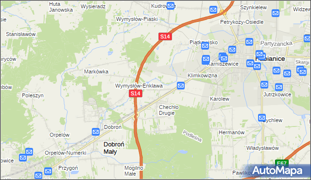 mapa Chechło Pierwsze, Chechło Pierwsze na mapie Targeo