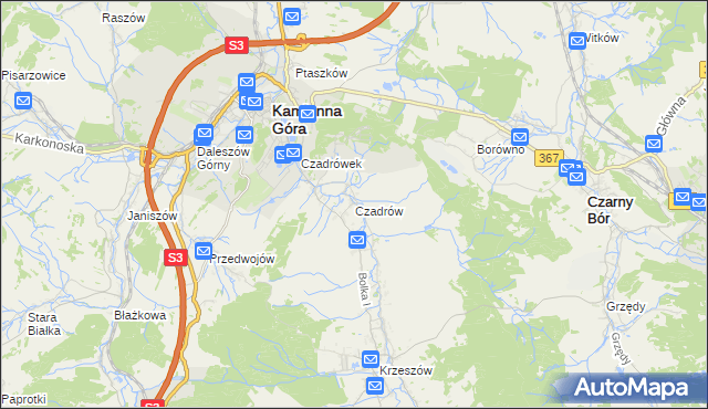 mapa Czadrów, Czadrów na mapie Targeo