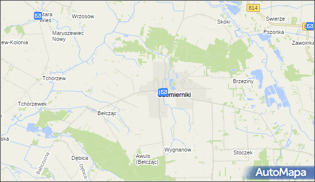 mapa Czemierniki, Czemierniki na mapie Targeo
