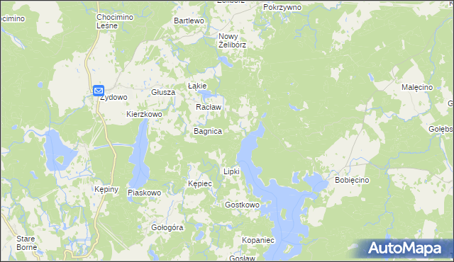 mapa Czyżewo gmina Polanów, Czyżewo gmina Polanów na mapie Targeo