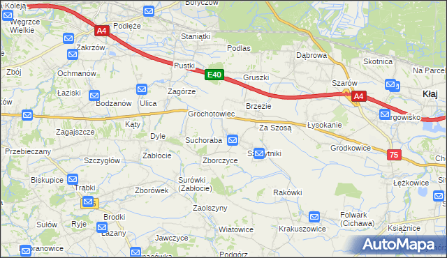 mapa Czyżów gmina Gdów, Czyżów gmina Gdów na mapie Targeo