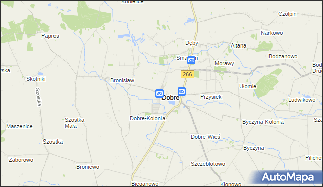 mapa Dobre powiat radziejowski, Dobre powiat radziejowski na mapie Targeo