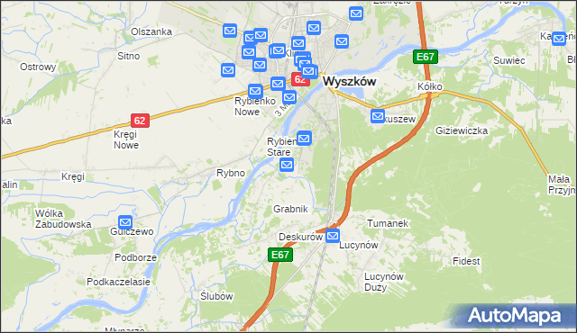 mapa Drogoszewo gmina Wyszków, Drogoszewo gmina Wyszków na mapie Targeo