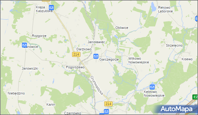 mapa Garczegorze, Garczegorze na mapie Targeo
