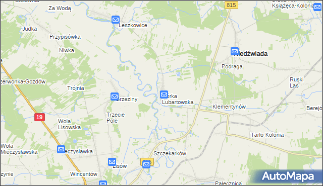 mapa Górka Lubartowska, Górka Lubartowska na mapie Targeo