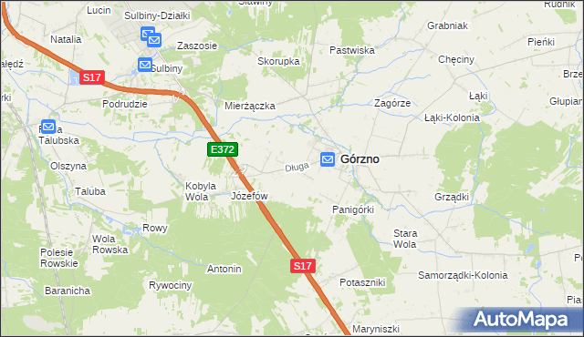 mapa Górzno-Kolonia, Górzno-Kolonia na mapie Targeo