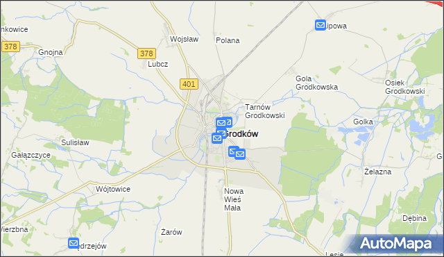 mapa Grodków powiat brzeski, Grodków powiat brzeski na mapie Targeo