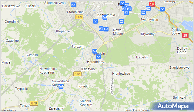 mapa Ignatki-Osiedle, Ignatki-Osiedle na mapie Targeo