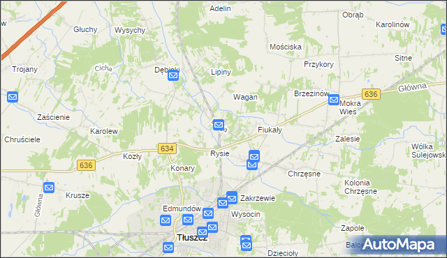 mapa Jarzębia Łąka, Jarzębia Łąka na mapie Targeo