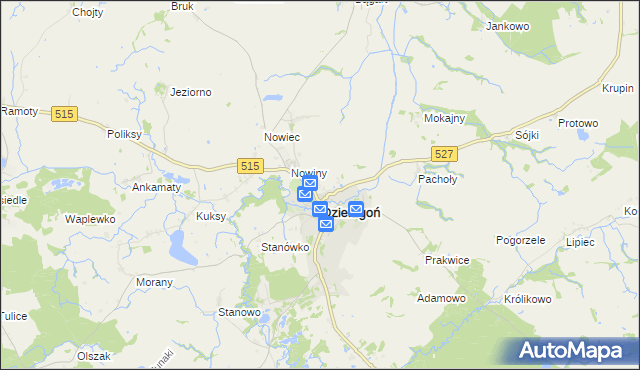 mapa Judyty gmina Dzierzgoń, Judyty gmina Dzierzgoń na mapie Targeo