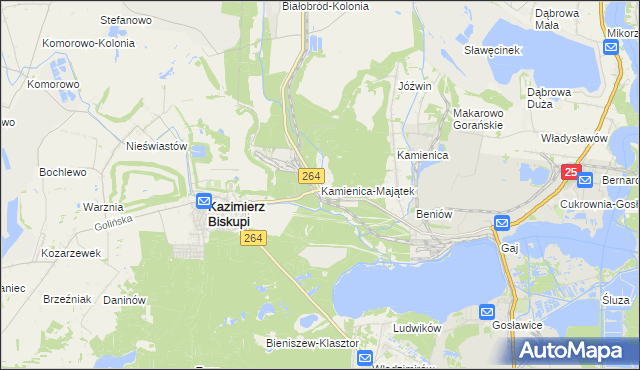 mapa Kamienica-Majątek, Kamienica-Majątek na mapie Targeo