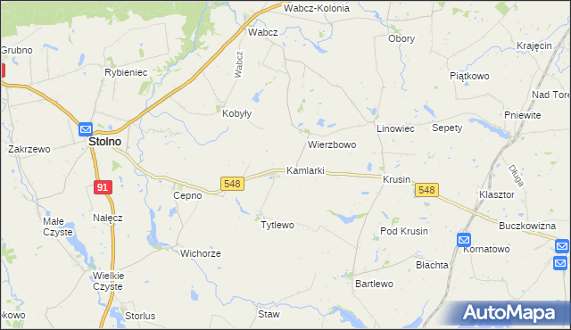 mapa Kamlarki, Kamlarki na mapie Targeo