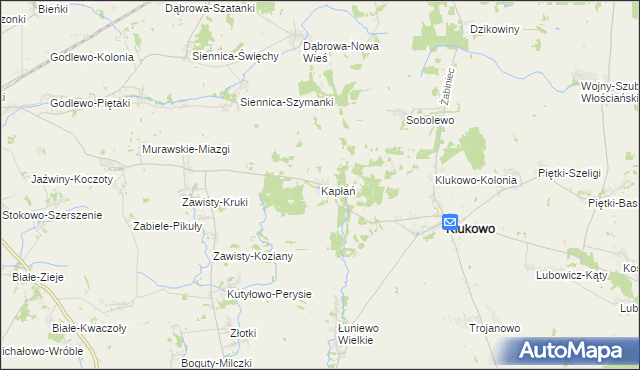 mapa Kapłań, Kapłań na mapie Targeo