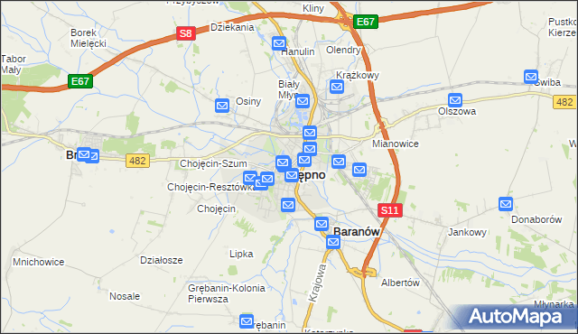 mapa Kępno, Kępno na mapie Targeo