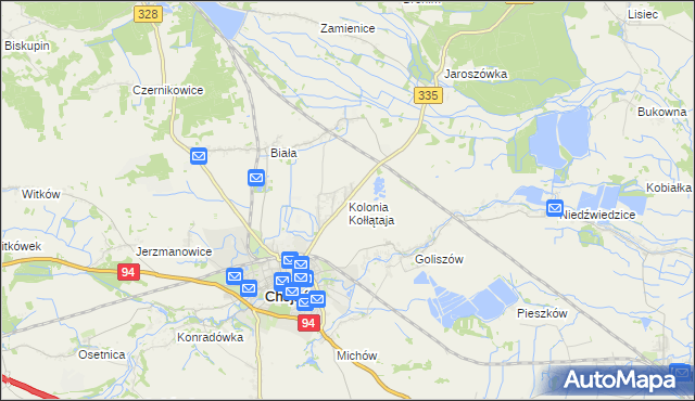 mapa Kolonia Kołłątaja, Kolonia Kołłątaja na mapie Targeo