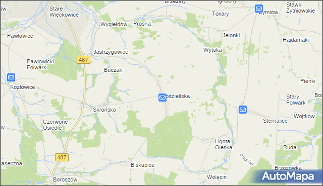 mapa Kościeliska, Kościeliska na mapie Targeo