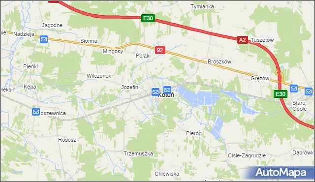 mapa Kotuń powiat siedlecki, Kotuń powiat siedlecki na mapie Targeo