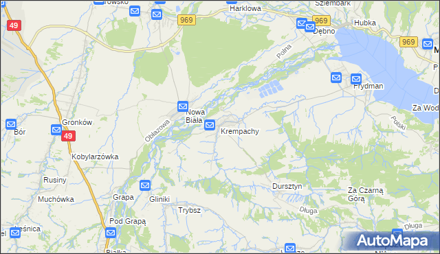 mapa Krempachy, Krempachy na mapie Targeo