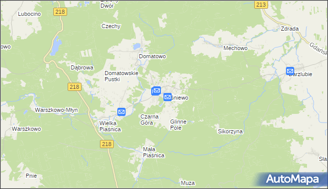 mapa Leśniewo gmina Puck, Leśniewo gmina Puck na mapie Targeo