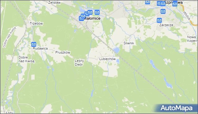 mapa Lubiechów, Lubiechów na mapie Targeo