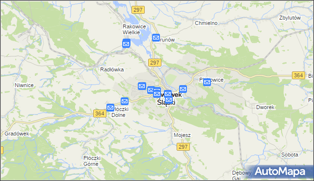 mapa Lwówek Śląski, Lwówek Śląski na mapie Targeo
