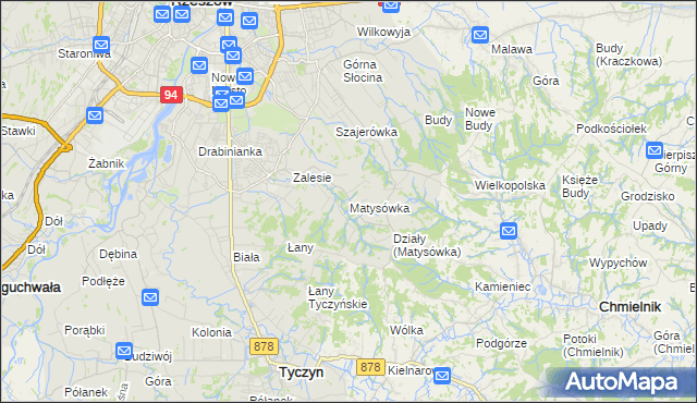 mapa Matysówka, Matysówka na mapie Targeo